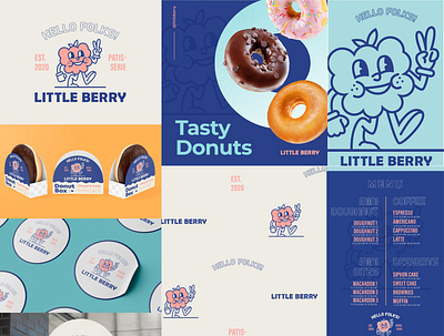Little Berry Patisserie Branding branding design flatillustration graphic design illustration logo vector