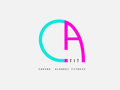 Logo | Carina Alvarez Fitness branding design illustration logo