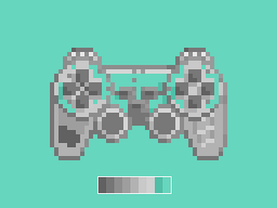 Controller (clear) designer game illustrator pixel pixelart