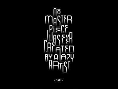 AIGA - Eye on Design aiga black dali design inspiration lettering monochrome motivation quote type typographic typography