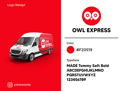 Owl Express Logo app brand design brand identity branding design flat logo logo design minimal simple logo