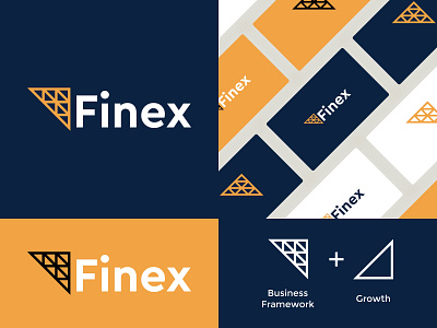 Financial Expert (Finex) Logo brand design brand identity branding design finance financial flat logo logodesign logotype minimal simple logo