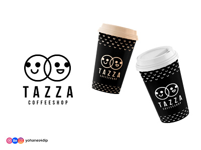 TAZZA Coffee Shop Logo brand design brand identity branding coffee coffee shop coffeeshop dailylogochallenge line art logo logo design logodesign logos minimal simple logo