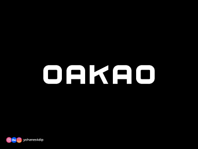 OAKAO Fashion Brand Logo dailylogochallenge fashion lettermark logo logo logo design logodesign logos logotype minimal simple logo typography wordmark logo