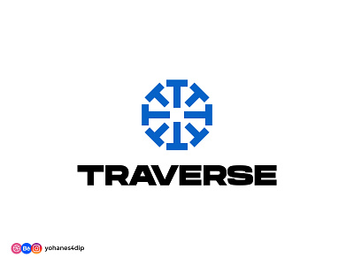TRAVERSE - Daily Logo Challenge dailylogochallenge design logo logo design logodesign logomark minimal monogram monogram logo simple logo ski