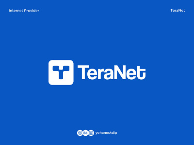 TeraNet Internet Service Provider Logo branding connection daily logo design flat icon internet internet logo isp logo logo design logodesign logomark logomarks logotype minimal simple logo