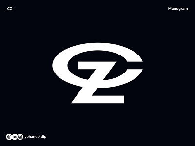 CZ Monogram Logo bold design lettermark logo logo design logodesign logotype minimal monogram simple logo typography wordmark