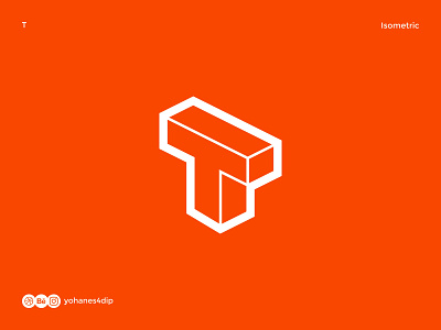 Isometric Logo Letter T