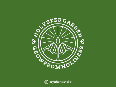 Holy Seed Garden Logo app branding classic design flat icon illustration logo minimal vector