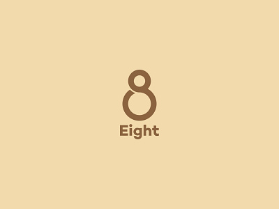Eight Logo Dribble app branding design flat icon illustration logo minimal type