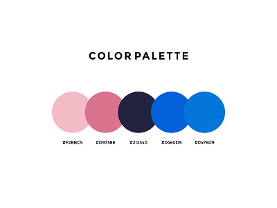 color palette dribble app branding design flat logo minimal ui vector web