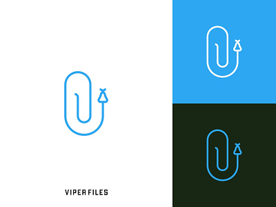 Viper Files Logo app branding design flat icon illustration logo minimal vector web