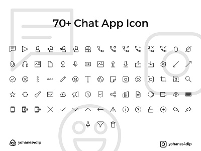 Chat App Icon app design flat icon illustration illustrator logo minimal ui ux