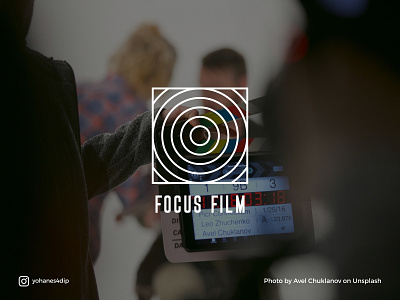 Focus Film Logo brand branding design film line lineart logo logodesign simple logo symbol vintage