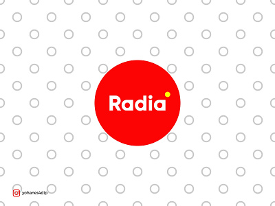 Radia Logo app branding design flat logo logo design logodesign minimal simple logo
