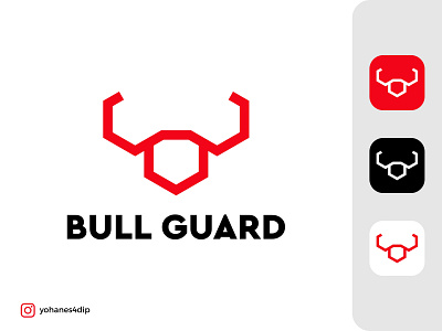 Bull Guard Logo app branding design icon illustration logo logo design minimal simple logo vector