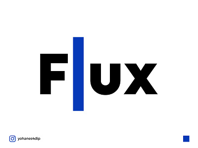 Simple Flux Logo app brand identity branding branding design design flat logo logo design logos logotype minimal modern logo simple design typeface vector