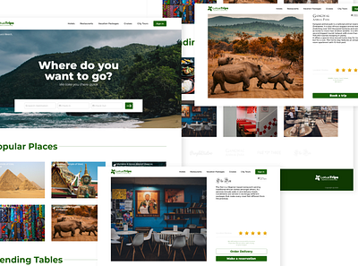 LotusTrips Web Uidesign interaction design neatui travel ui uiux