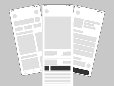 Art Marketplace Wireframe app ui wireframe