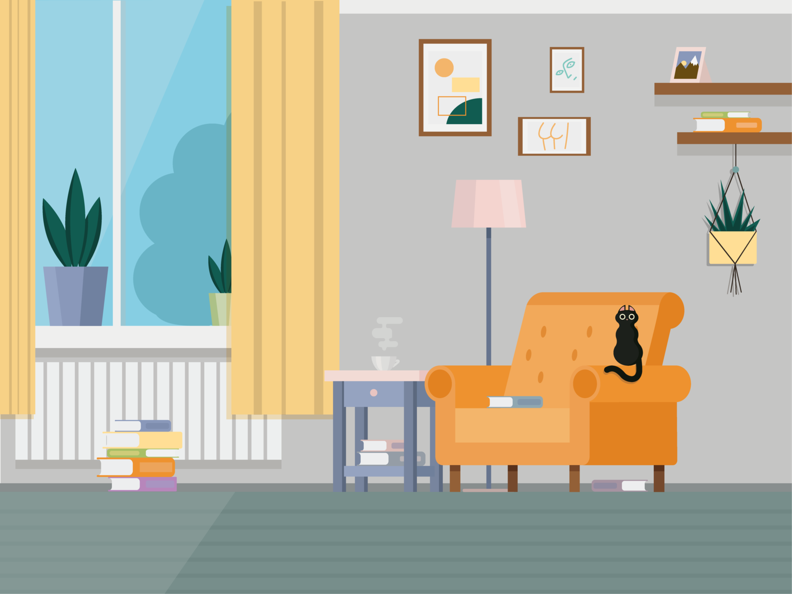 Chill zone by Veronika on Dribbble