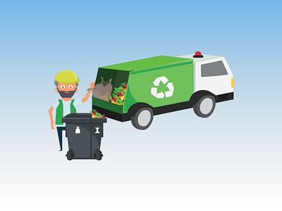 Illustration | Kerteminde forsyning branding colorful design environmentally friendly graphic design green solutions illustration infographics recycling sustainable
