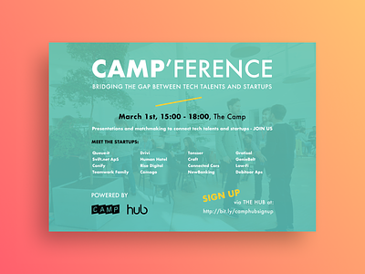 SoMe poster | Camp'ference