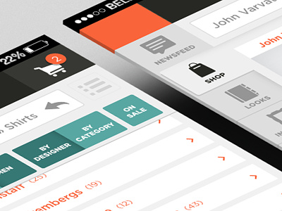 User Interface app buttons design fashion flat icons interface ios kit minimalistic ui ux