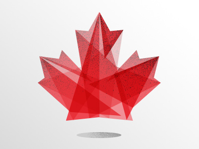 Happy 147th Birthday Canada! birthday canada canada day canadian flag geometric illustration maple leaf