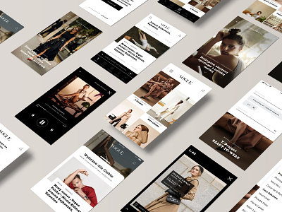 Vogue Polska APP app app design application fashion grid mobile mobile app mobile app design mobile ui design ui uidesign