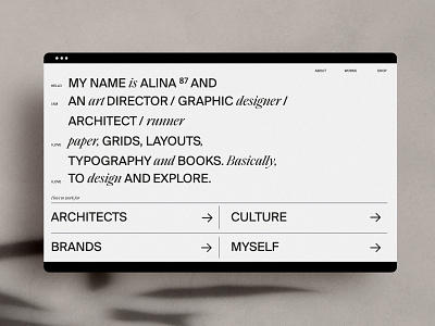 new website branding design grid minimal typography ui ux vector visual identity web