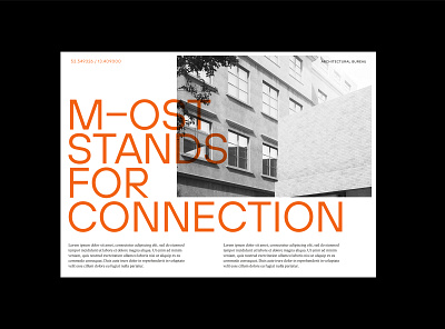 M–ost architect branding grid minimal typography ui ux visual identity web