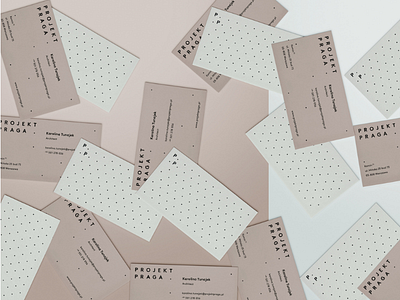 projekt praga identity architects dots logo stationary visual identity