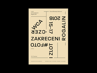 Fotozakreceni graphic graphic design letters paper plakat poster typo typography