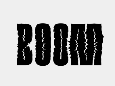 Boom black boom branding design graphic gray illustration letters logo minimal type typeface typography visual identity