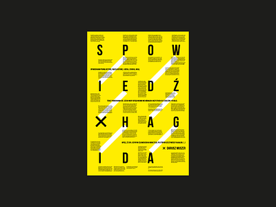Kopublikacja poster design graphic grid illustration letters minimal paper plakat poster swiss typo typography vector