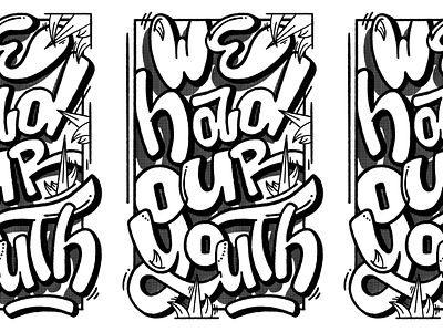 WE HAD OUR YOUTH branding custom design graffiti graffiti digital hand lettering illustration lettering music procreate