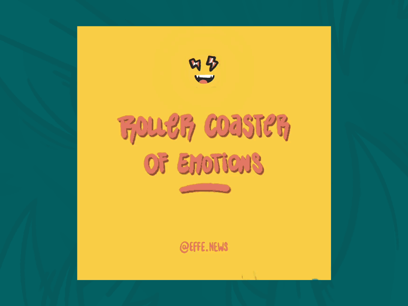 Roller Coaster OF Emotions custom design giff hand lettering handpaiting illustration lettering procreate procreate app