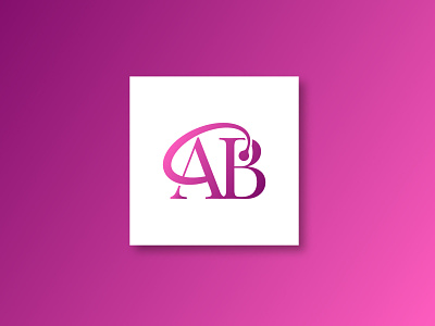Modern 'AB' Letter Logo Design