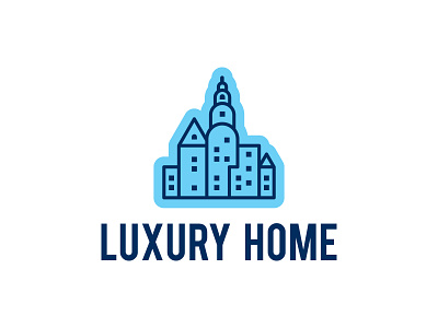 "Luxury Home" Real estate Logo Design elegant home house house logo logo luxury modern real estate real estate logo realtor