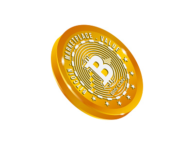3d Crypto bitcoin Logo Design