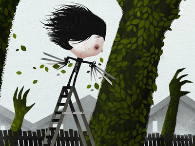 Edward Scissorhands 20th art show piece digital edward scissorhands gallery nucleus photoshop