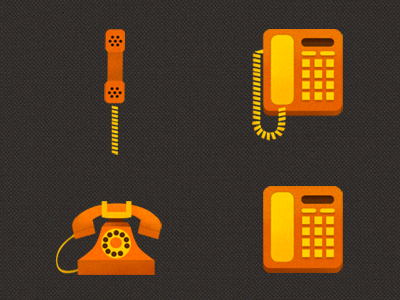 Phone's ringing, Dude... icons orange phones photoshop