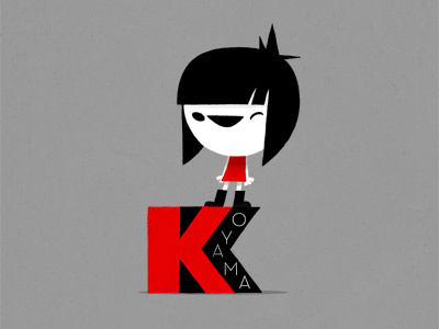 "Kickass Annie" logo anniekoyama koyamapress twee tweedlebop
