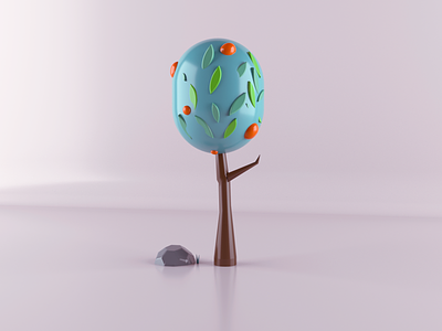tree 3d design digital illustration illustration
