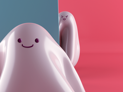 Ghosts 3d design digital illustration illustration