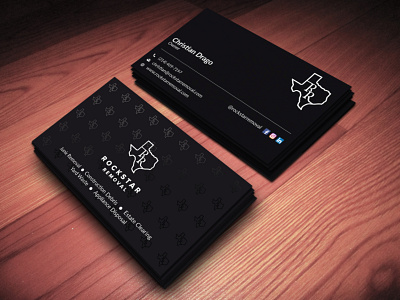 Black & White Card black black white brand business card design business cards businesscard minimalist professional design