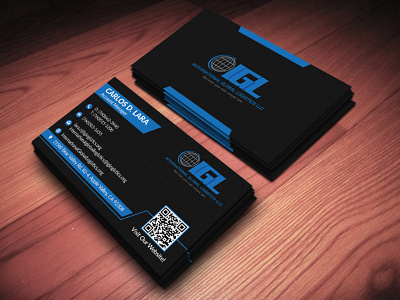 Black Card black black white business card design business cards businesscard design professional design