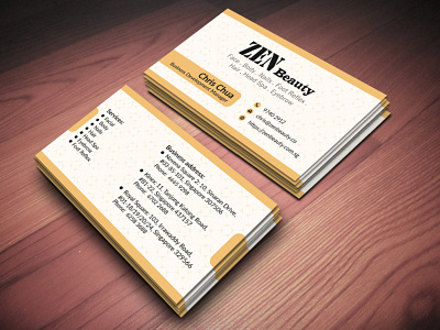 Business Card with Faded Texture