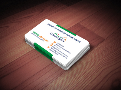 Colorful, yet minimal, business card