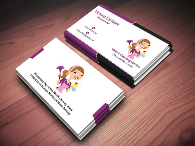 Business Card for Cleaning Company.